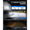 Nilight H4/9003/HB2 Bulbs, Halogen Replacement High Low Dual Bulbs, Compact Size, 6000K Cool White, 2-Pack(9006/HB4)