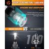 Nilight H4/9003/HB2 Bulbs, Halogen Replacement High Low Dual Bulbs, Compact Size, 6000K Cool White, 2-Pack(H4/9003/HB2)