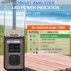 Nilight 30 Amp RV Surge Protector 12000 Joules Circuit Analyzer with LED Real-Time Display Voltage Monitor 30Amp Power Protectors IP66 Waterproof Cover for RVs Camper Travel Trailer(30A w/Voltage Display)