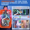 Nilight 30 Amp RV Surge Protector 12000 Joules Circuit Analyzer with LED Real-Time Display Voltage Monitor 30Amp Power Protectors IP66 Waterproof Cover for RVs Camper Travel Trailer(30A)