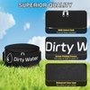 Nilight 3 Pack RV Hose Storage Bag, Waterproof Utility Bag with Visible Cover & Dual Zipper Closure RV Storage and Organization for Sewer, Fresh Water Hoses Electrical Cords Camper Tools Accessories(1 PC  Black)