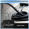 Nilight 3 Pack RV Hose Storage Bag, Waterproof Utility Bag with Visible Cover & Dual Zipper Closure RV Storage and Organization for Sewer, Fresh Water Hoses Electrical Cords Camper Tools Accessories(1 PC  Black)
